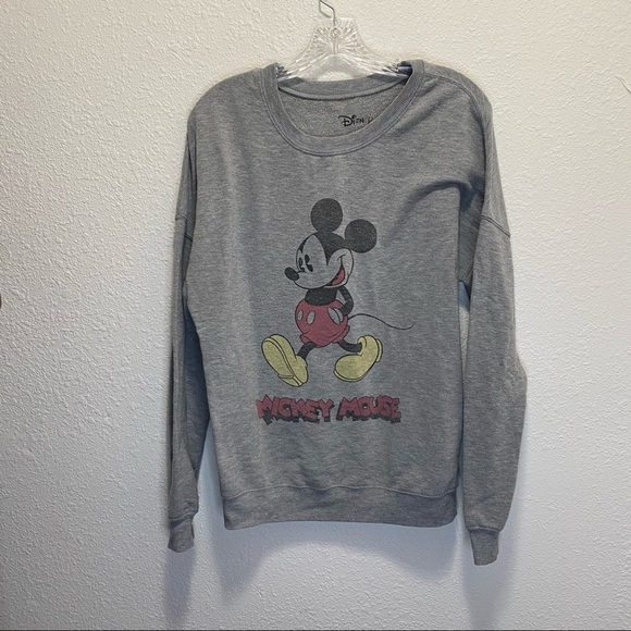 Disney Tops - Disney Mickey Sweatshirt Gray